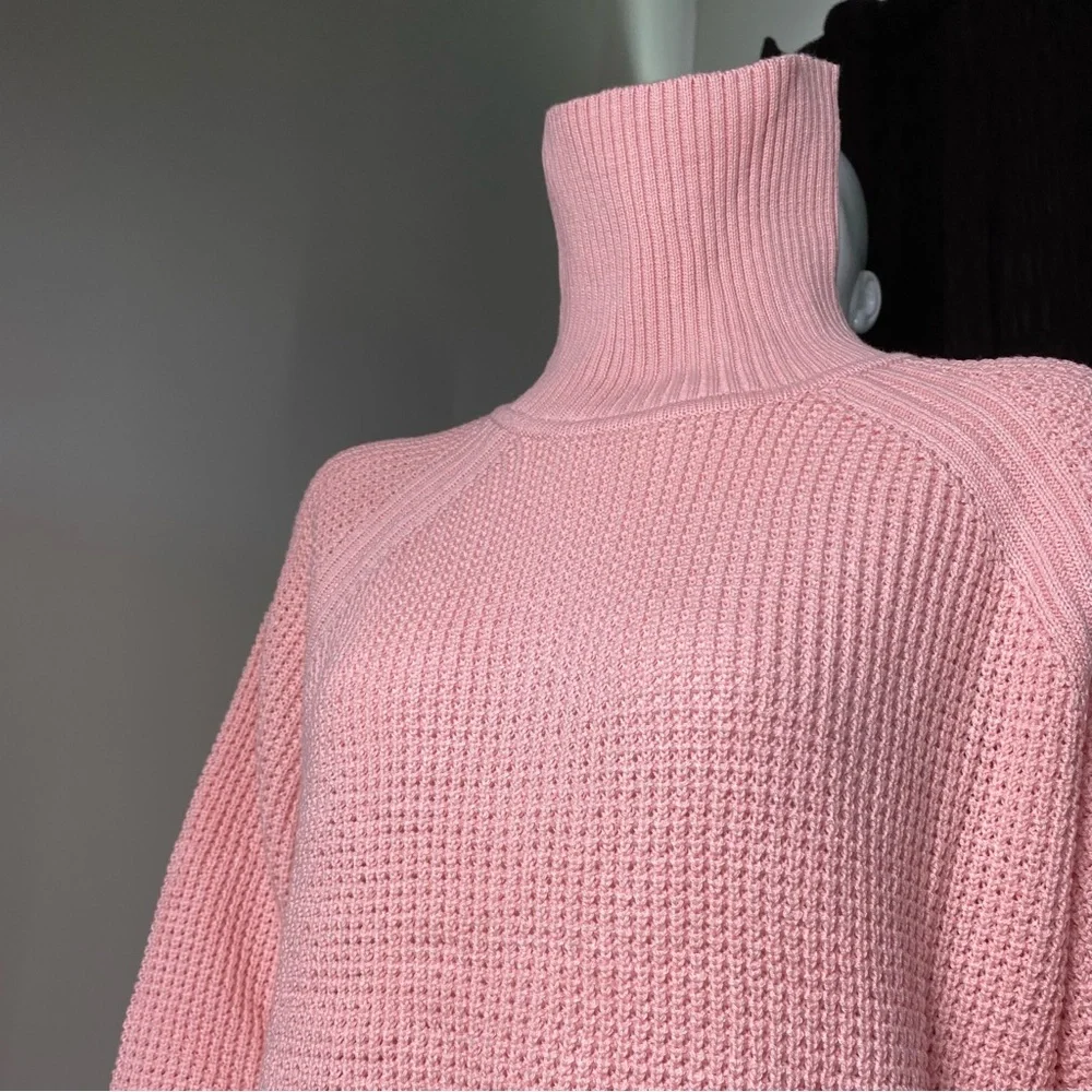 WOMEN WITHIN Pink Turtleneck Sweater, Large 18/20